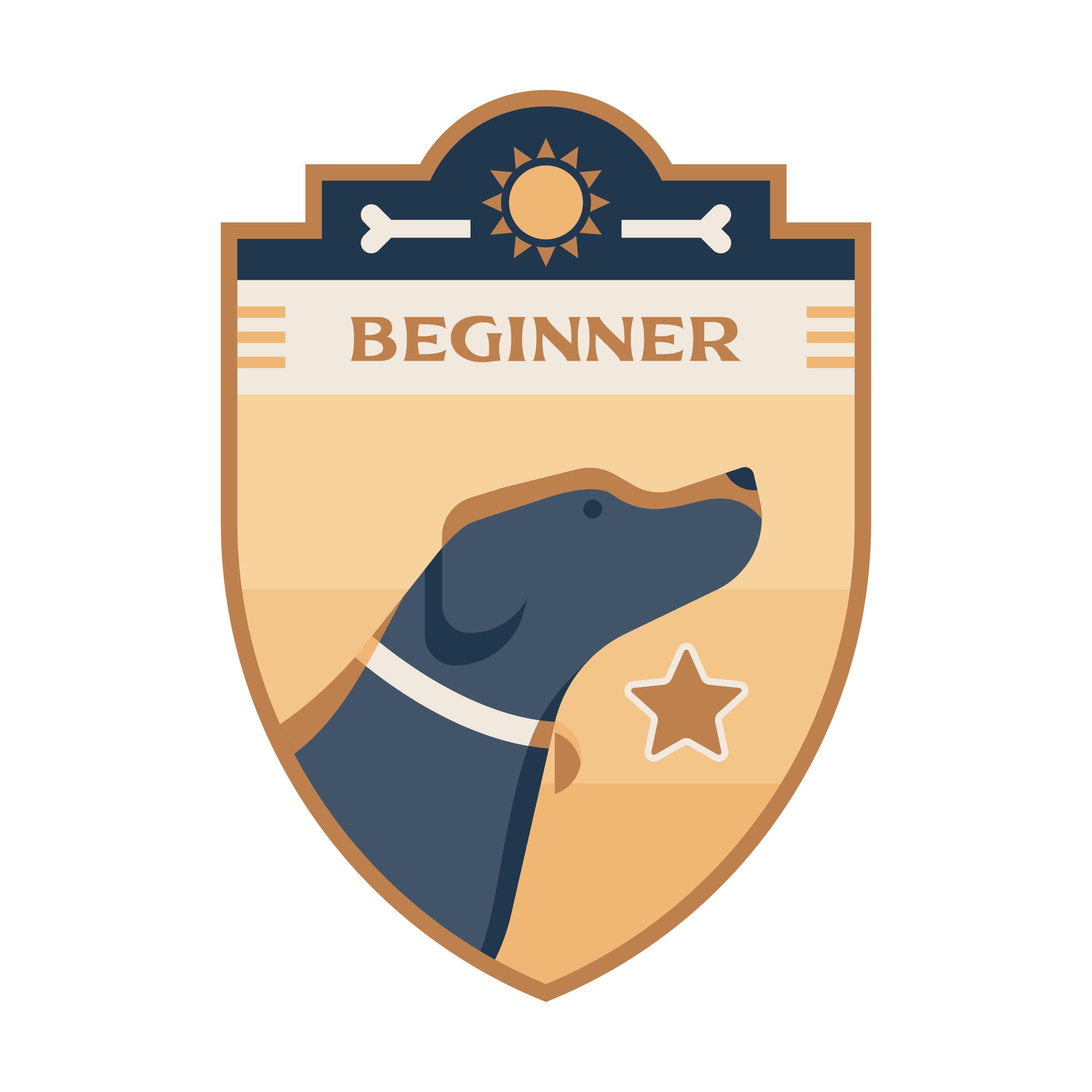 Beginner Level Achievement Badge at Crafty Canine Club